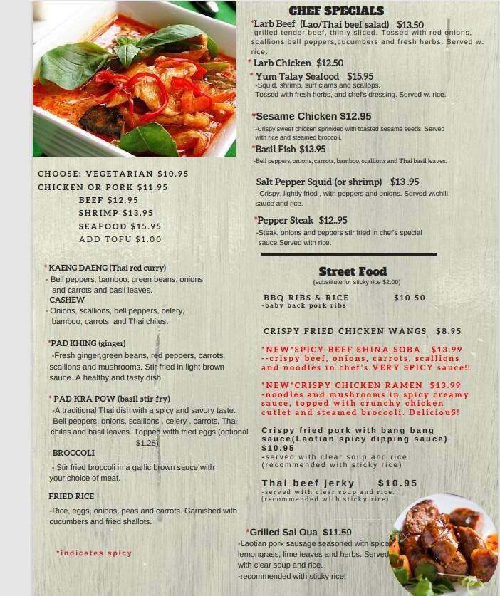 Southern Chopstix - Pinebluff, NC menu_pic