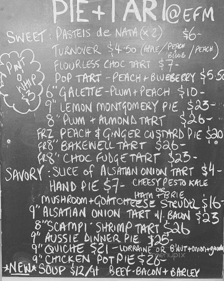 Pie + Tart - Easton, PA menu_pic