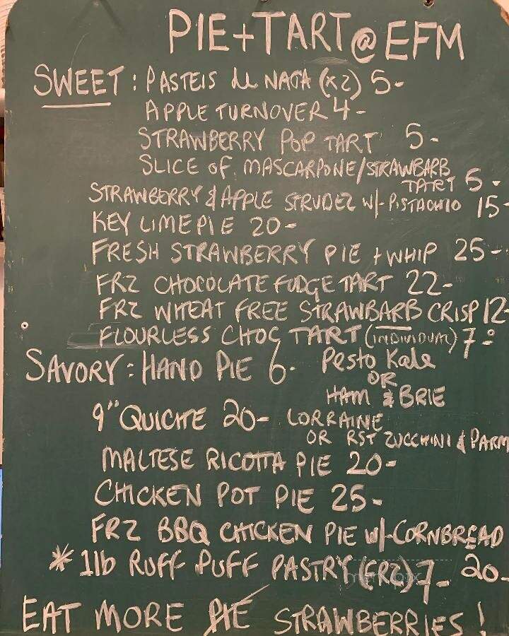 Pie + Tart - Easton, PA menu_pic