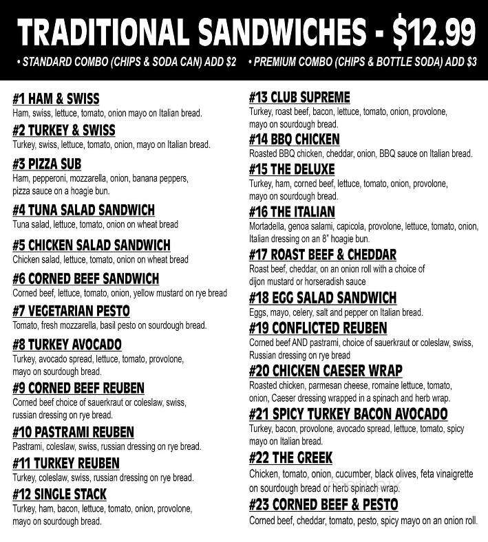 Oak House Deli - Royal Oak, MI menu_pic