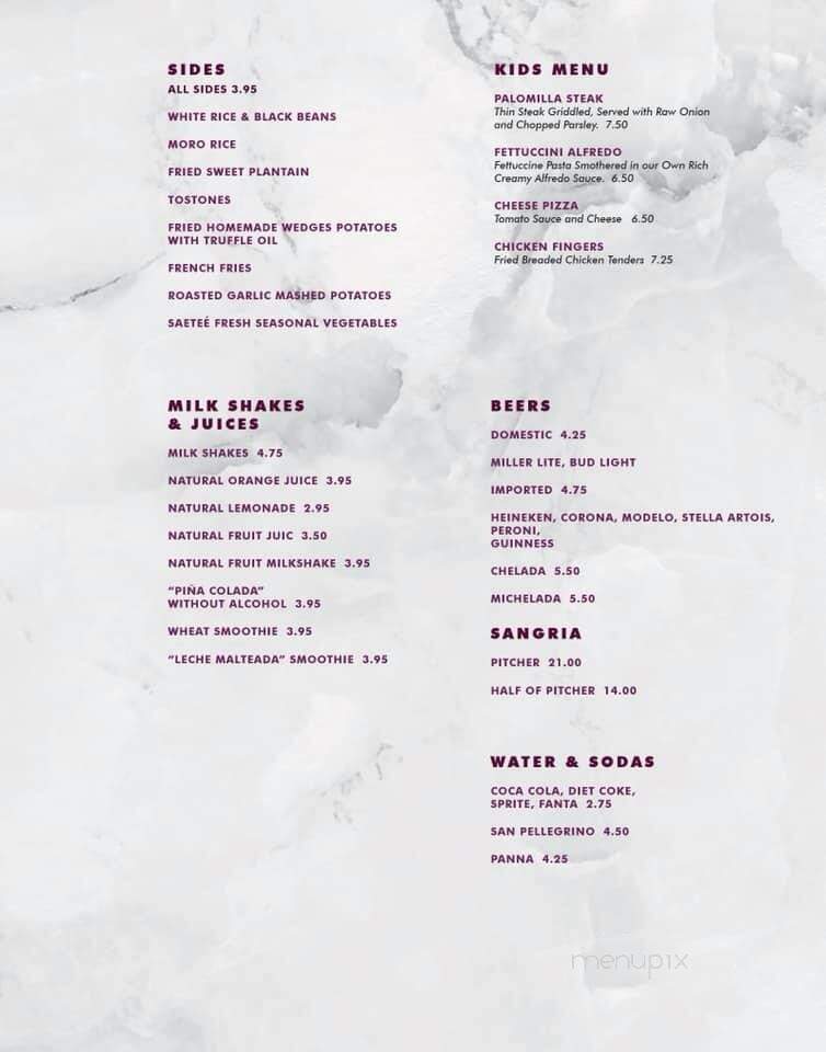 Restaurant Montecatini - Miami, FL menu_pic