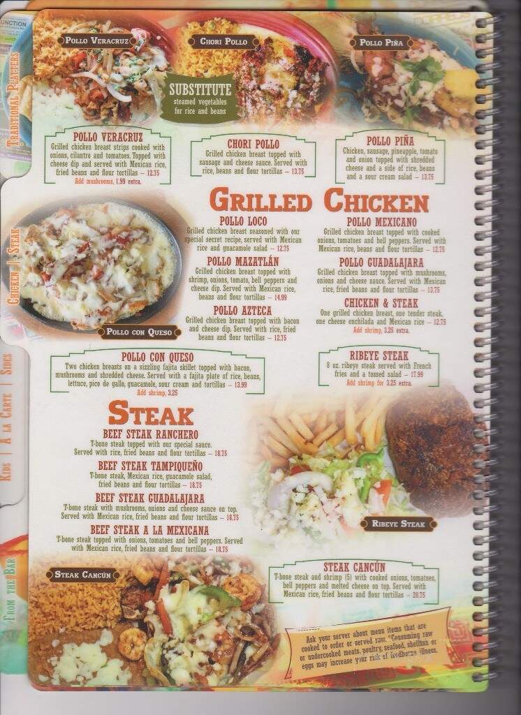 La Cabana Mexican Cuisine - Marinette, WI menu_pic