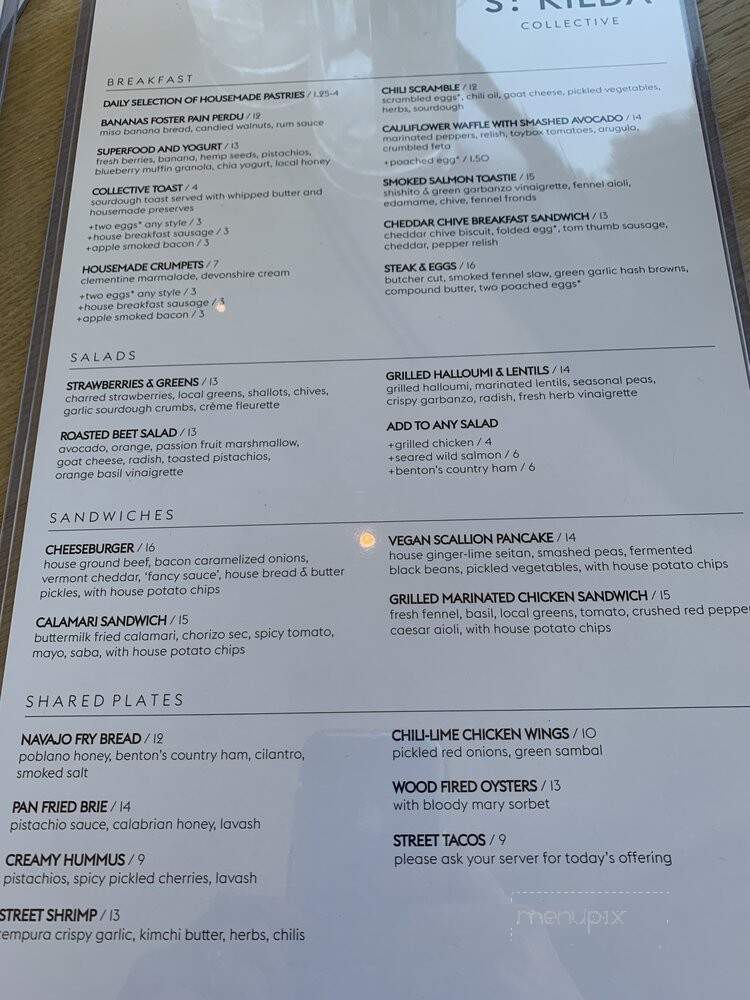 St. Kilda Collective - West Des Moines, IA menu_pic