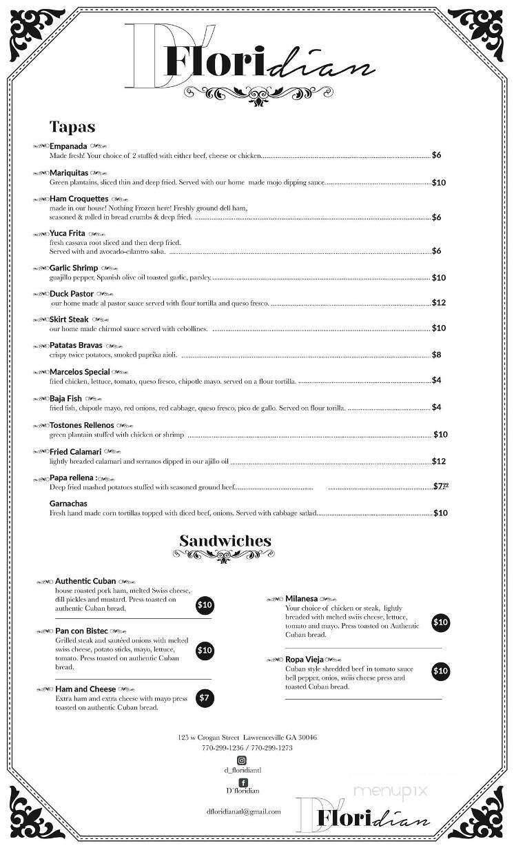 D'Floridian Cuban Cuisine & Bar - Lawrenceville, GA