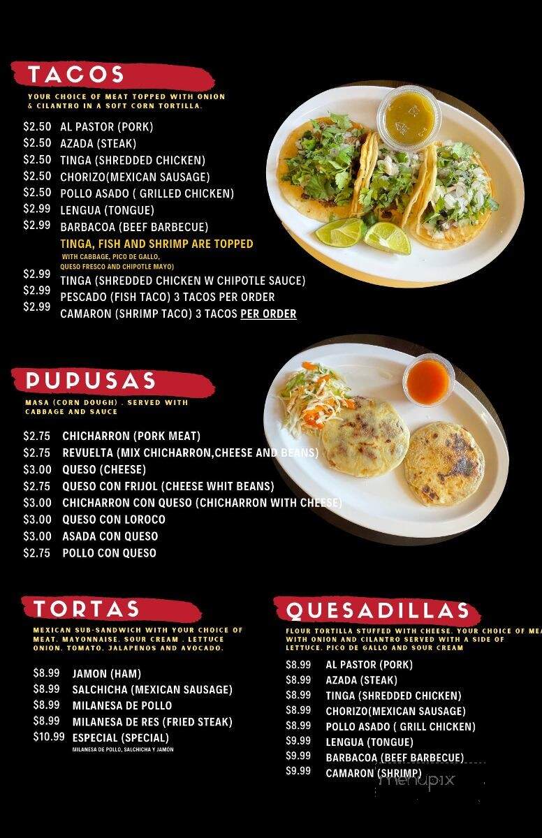 El Guanaco - St. Louis, MO menu_pic