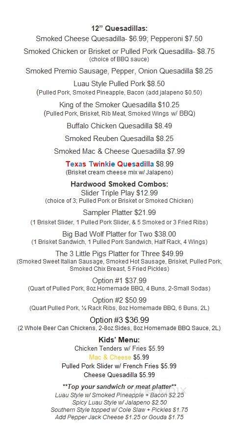 Wolves Away Char Pit - Villas, NJ menu_pic