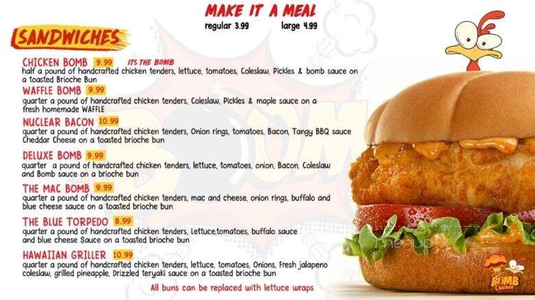 Bomb Chicken - Aiea, HI menu_pic