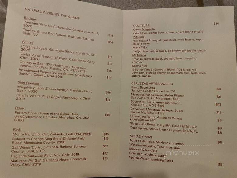 Los Felix - Miami, FL menu_pic