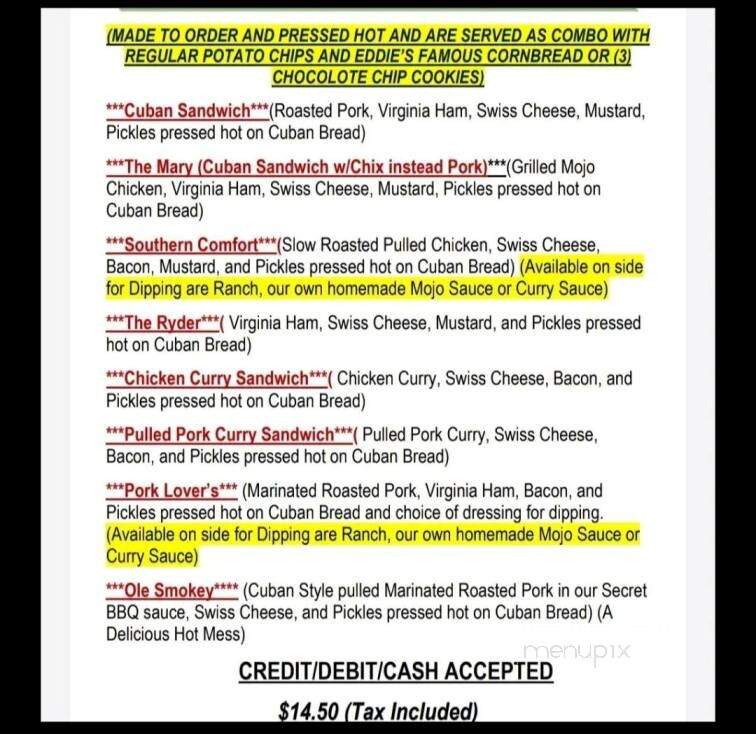 Crazy Cubans Food Truck - Oak Ridge, TN menu_pic