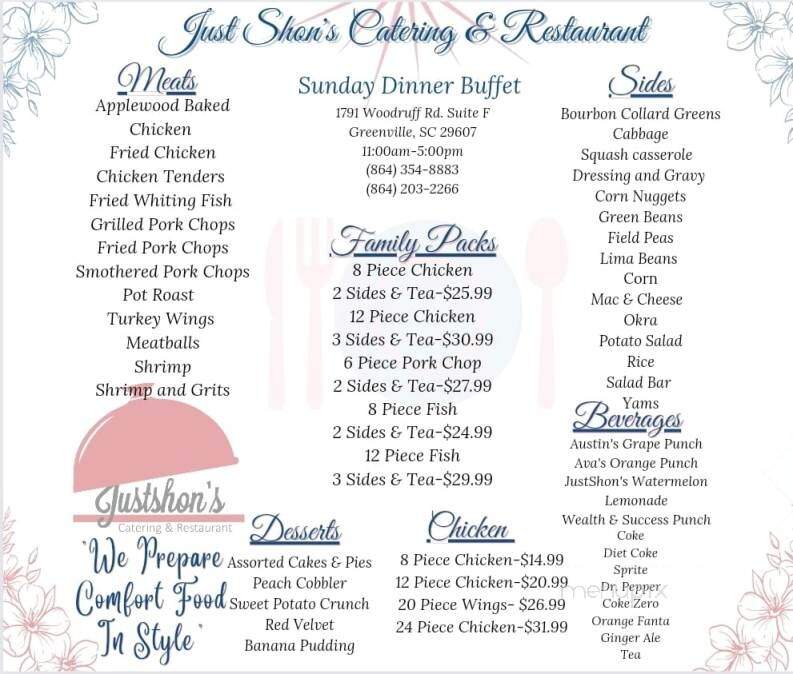 Justshon's Catering & Bakery - Pelzer, SC