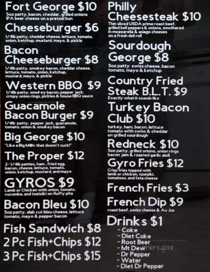 EAT George's - St. Helens, OR menu_pic