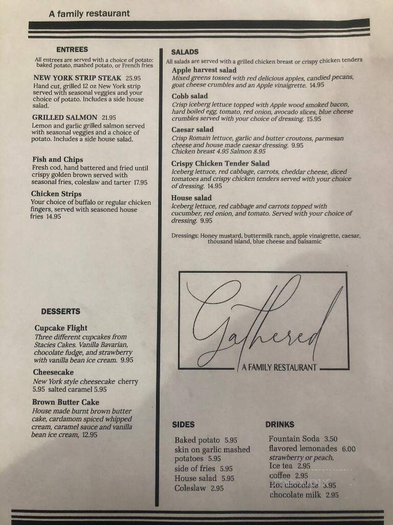 Gathered - Post Falls, ID menu_pic