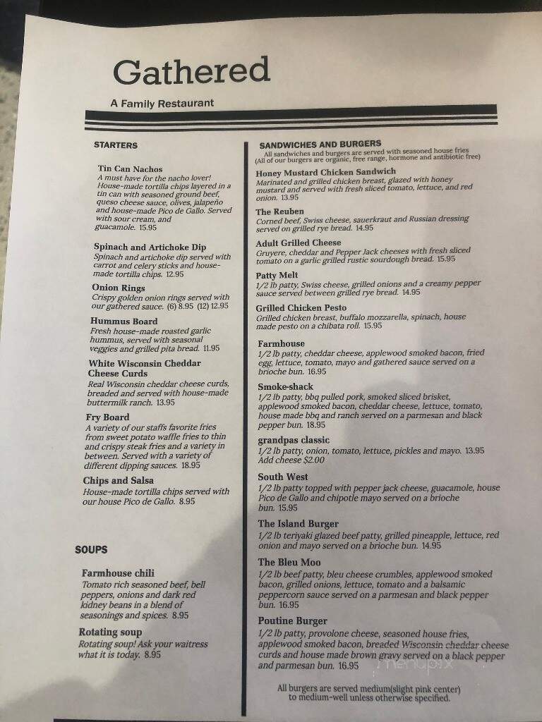Gathered - Post Falls, ID menu_pic