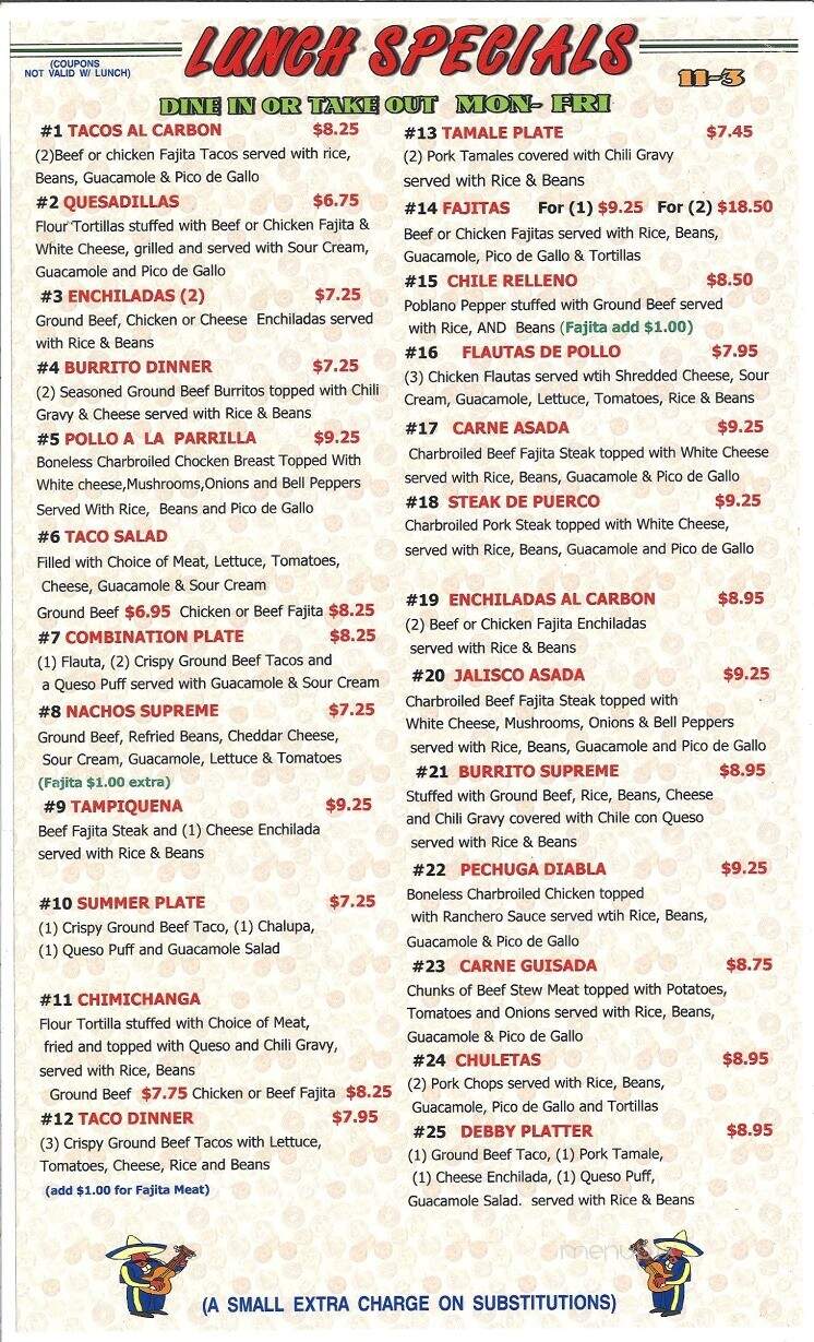 Herrera's Mexican Restaurant - Navasota, TX menu_pic