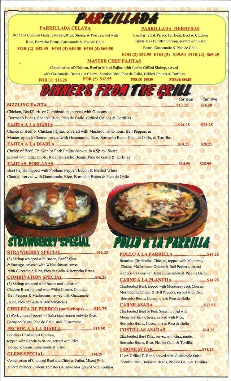 Herrera's Mexican Restaurant - Navasota, TX menu_pic