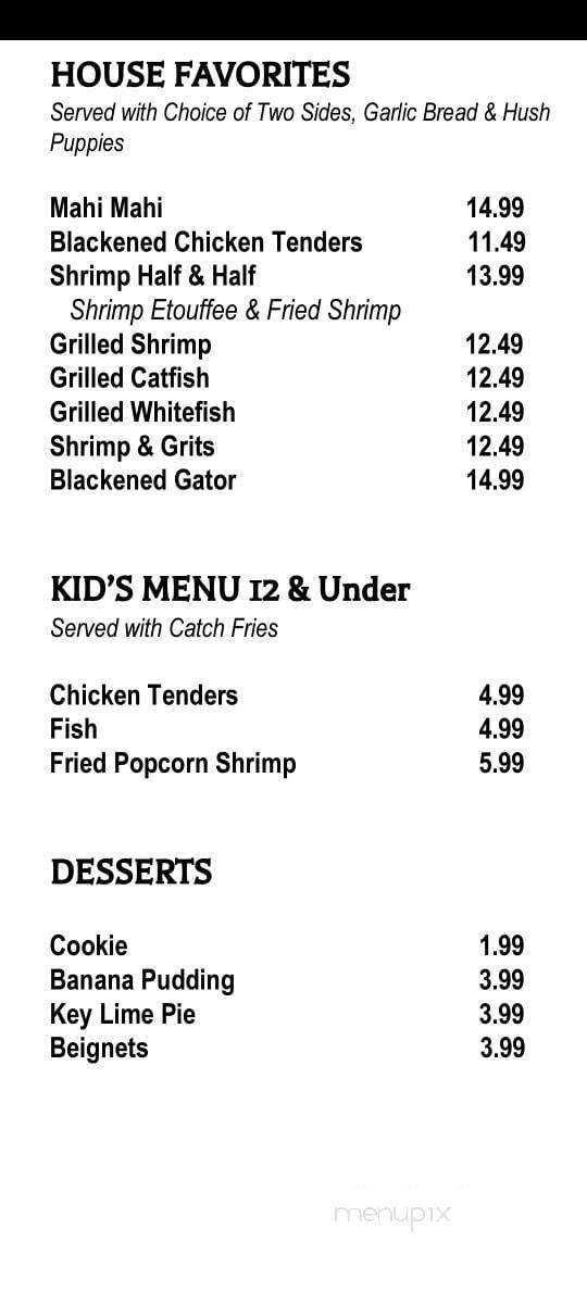 The Catch - Midwest City, OK menu_pic