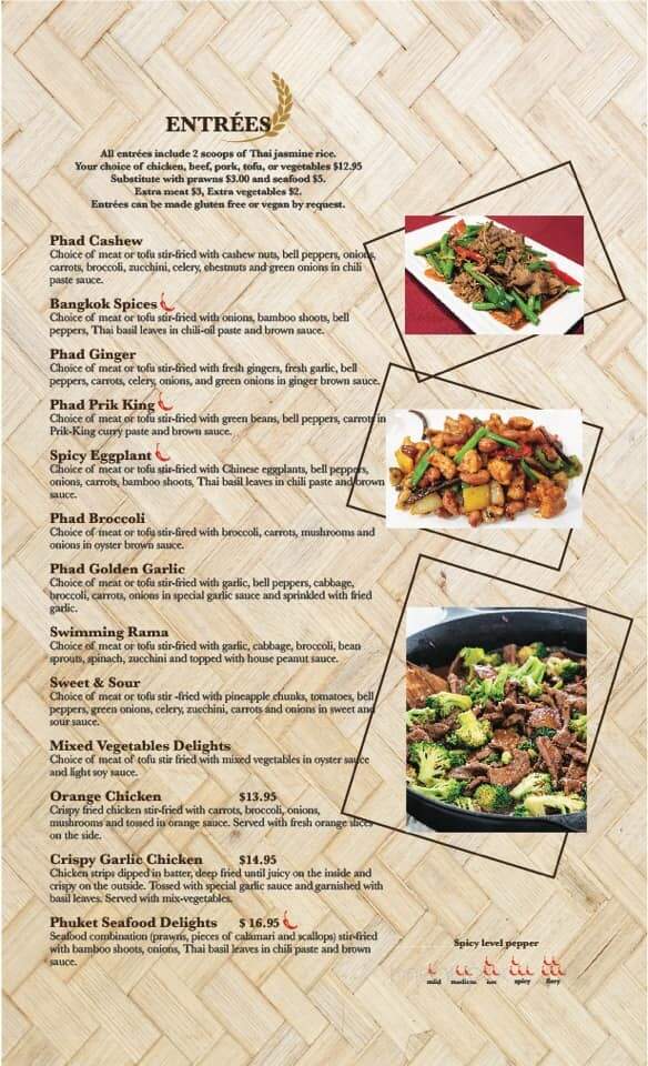 Thai and Taps - Snohomish, WA menu_pic