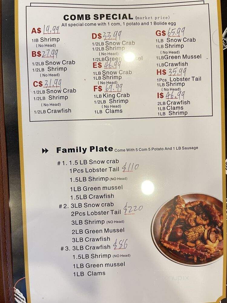 Craving Crab - Weatherford, TX menu_pic