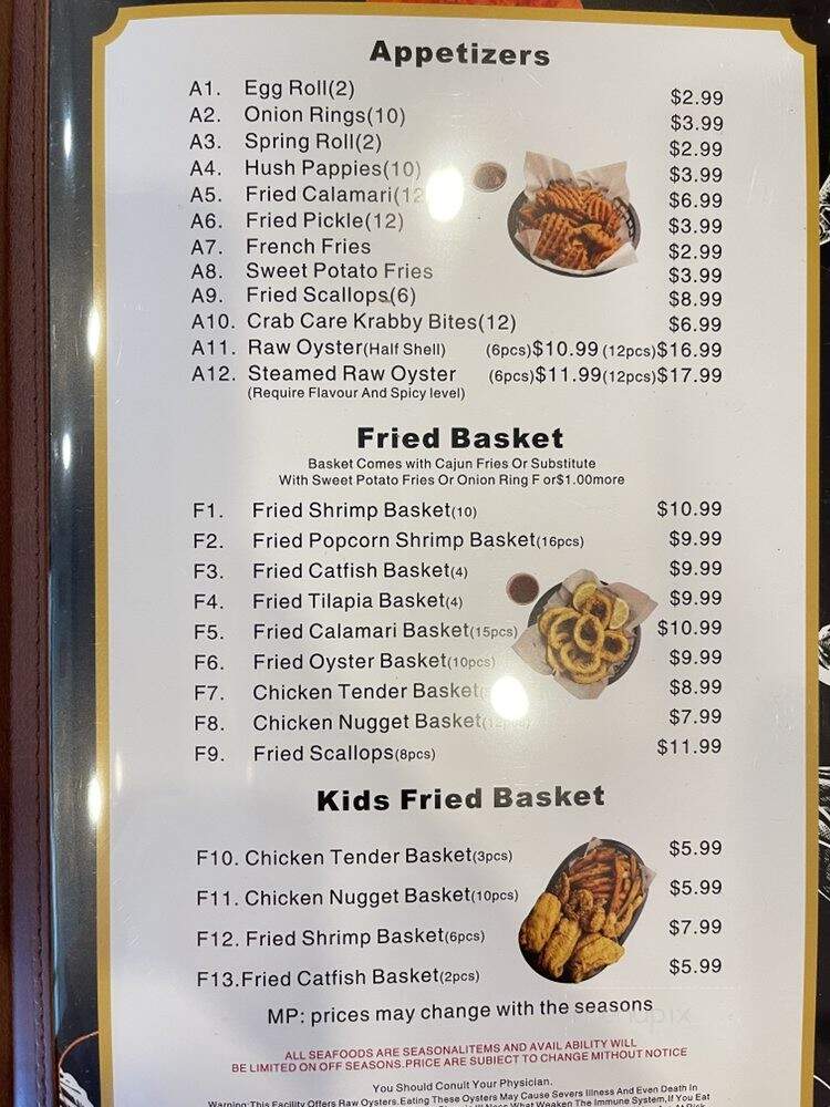 Craving Crab - Weatherford, TX menu_pic