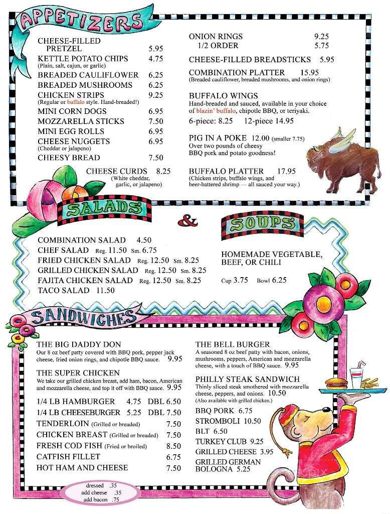 Silver Bell Restaurant - Evansville, IN menu_pic