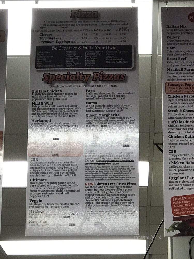 Uncle Rico's Pizza - Niskayuna, NY menu_pic