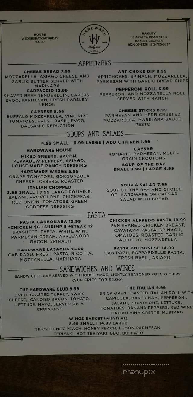 Hardware Pizza - Lyons, GA menu_pic