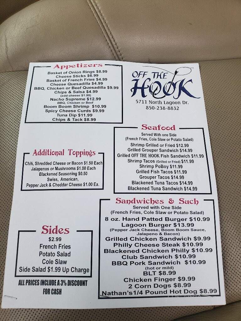 Off The Hook - Panama City Beach, FL menu_pic