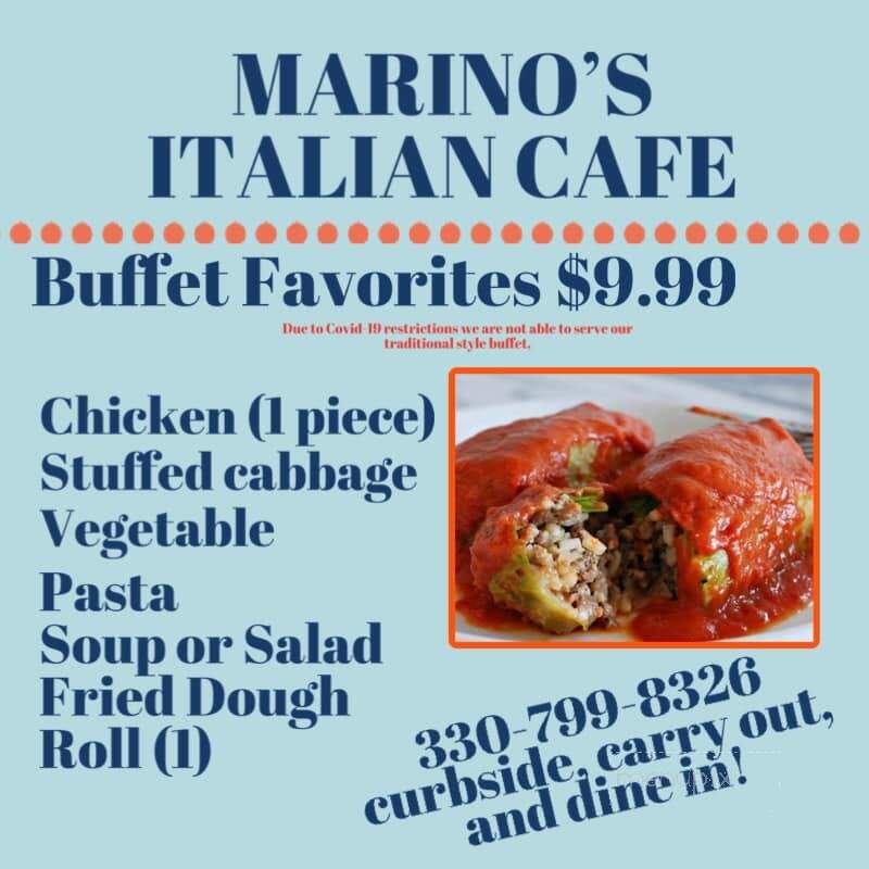 Marino's Italian Cafe - Youngstown, OH menu_pic