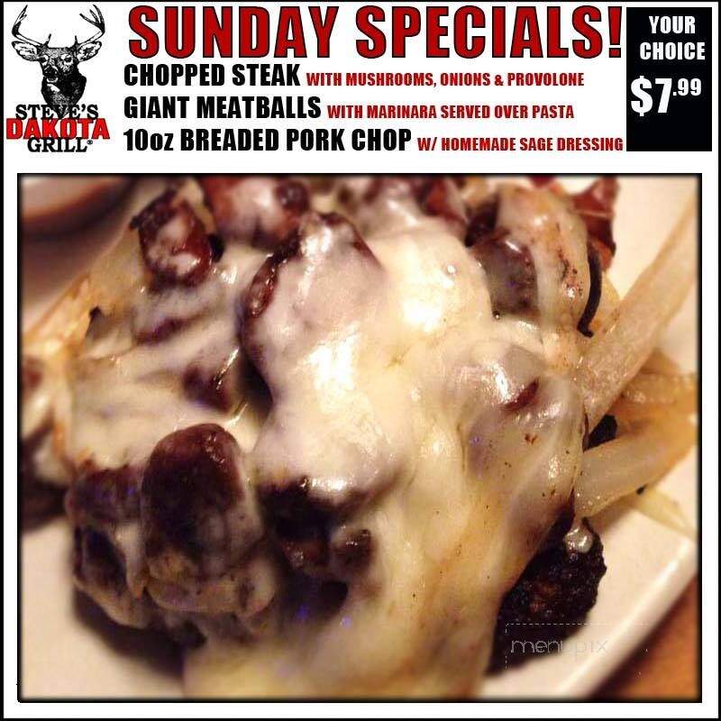 Steve's Dakota Grill - Mansfield, OH menu_pic