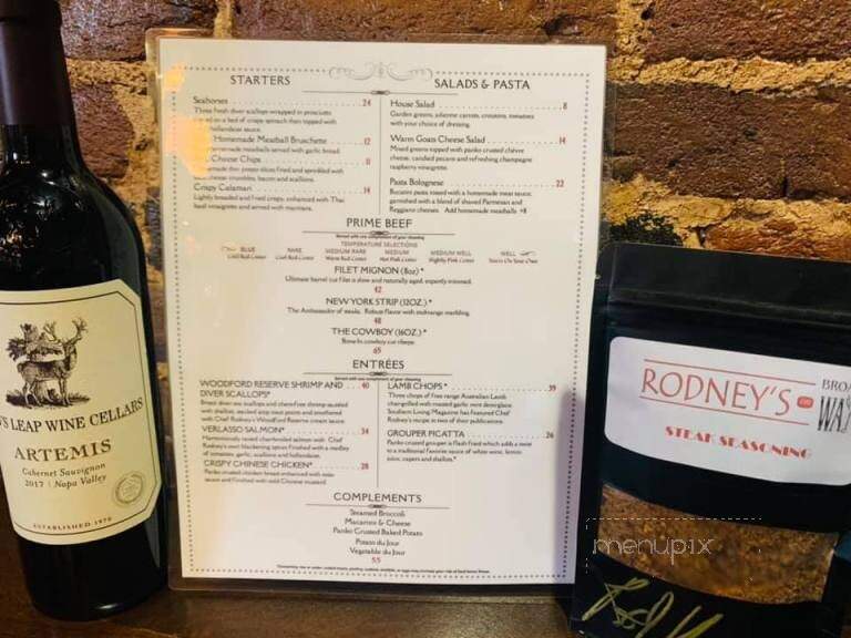 Rodney's On Broadway - Georgetown, KY menu_pic
