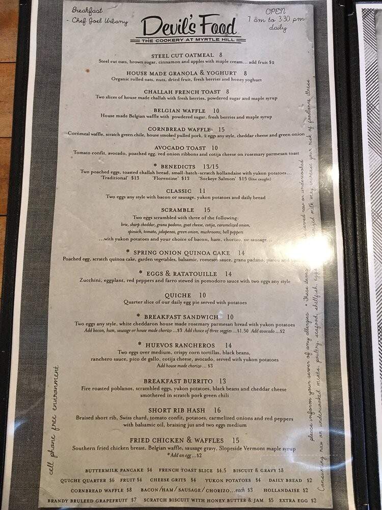 Devils Food Bakery - Denver, CO menu_pic