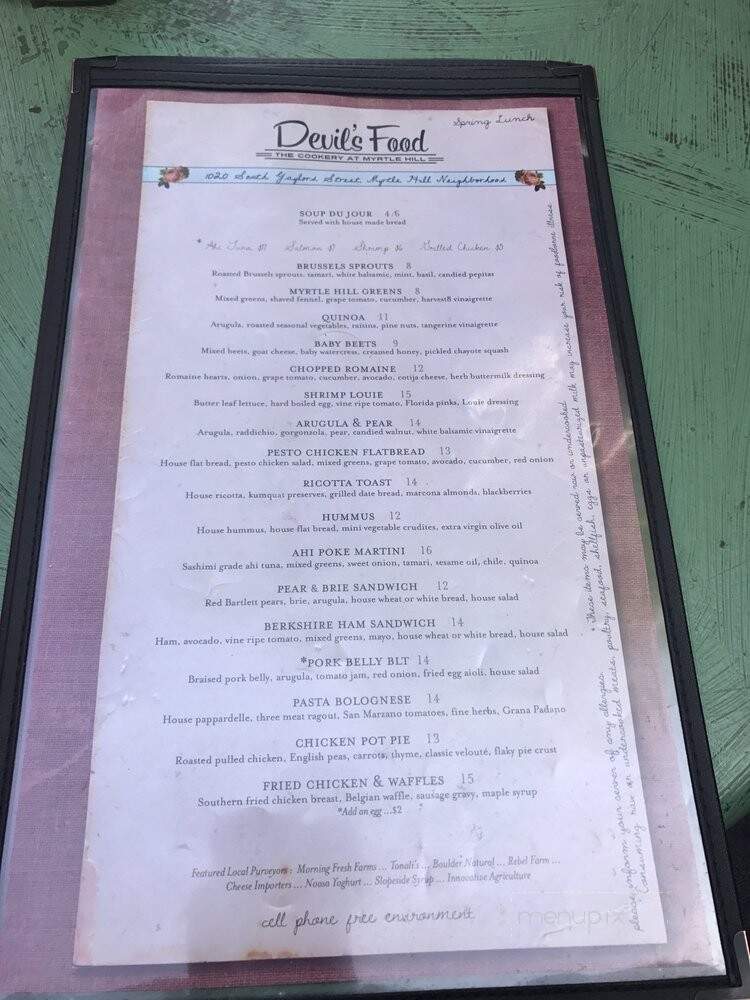 Devils Food Bakery - Denver, CO menu_pic