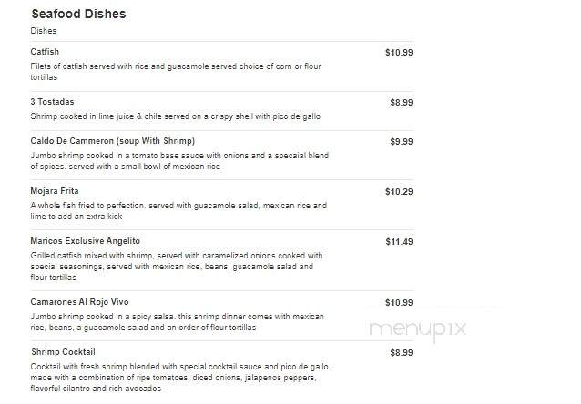 La Fiesta - Artesia, NM menu_pic