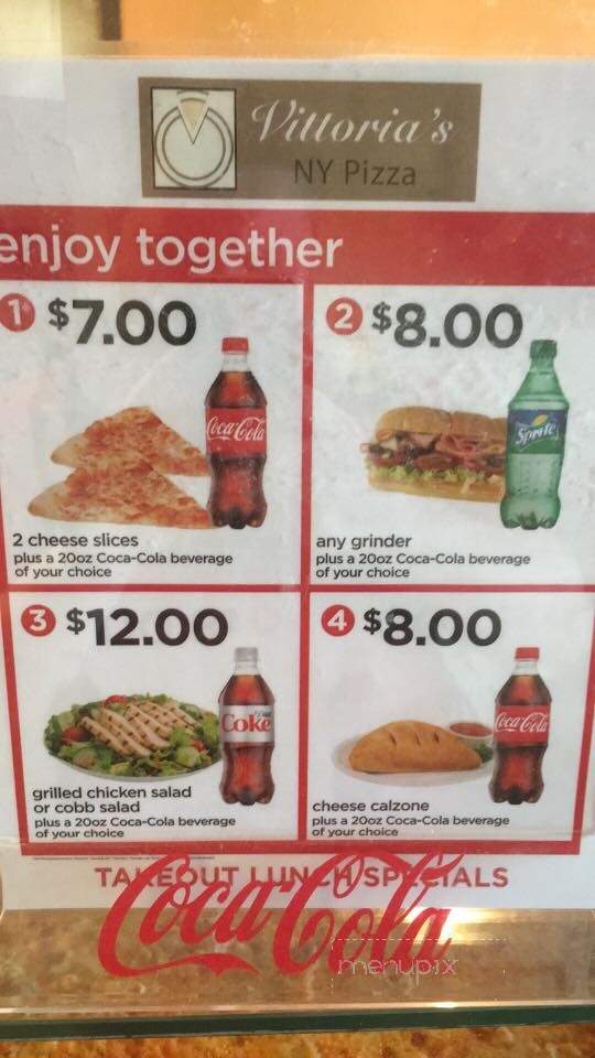 Vittoria's New York Pizza - Westerly, RI menu_pic