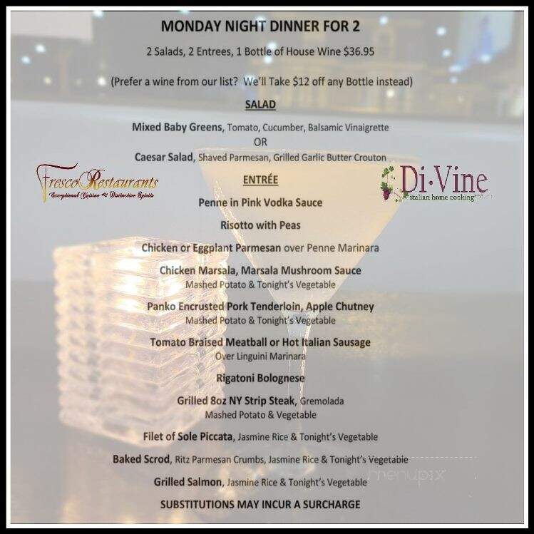 Divine Italian Home Cooking - Warwick, RI menu_pic