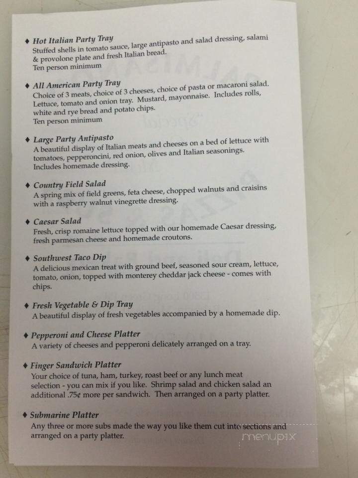 Palmisano's Italian Deli - Baldwin, MD menu_pic