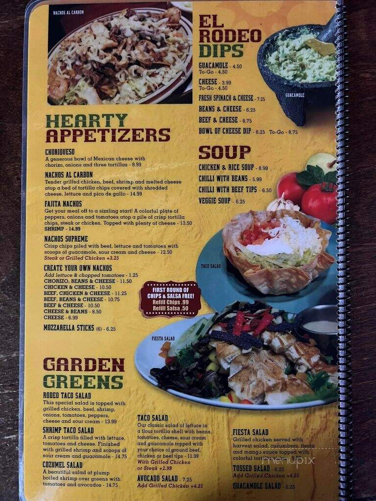 El Rodeo Twenty Four LLC - Indianapolis, IN menu_pic