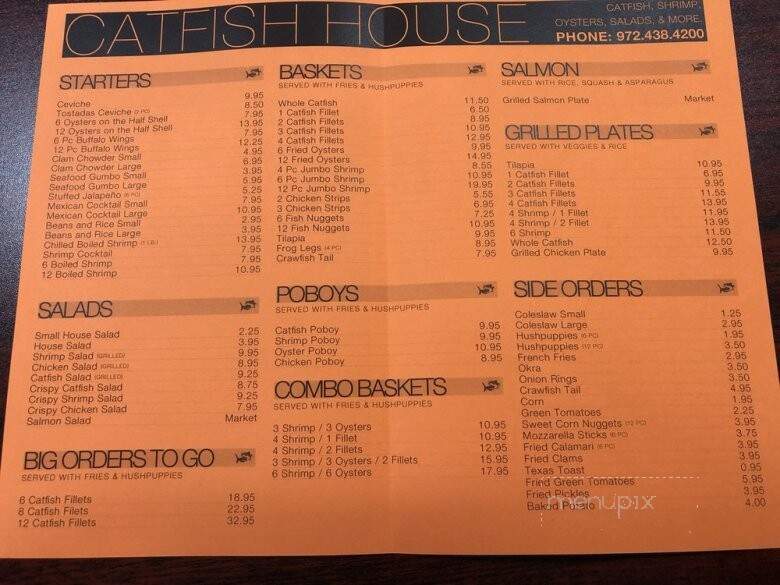 Catfish House - Irving, TX menu_pic