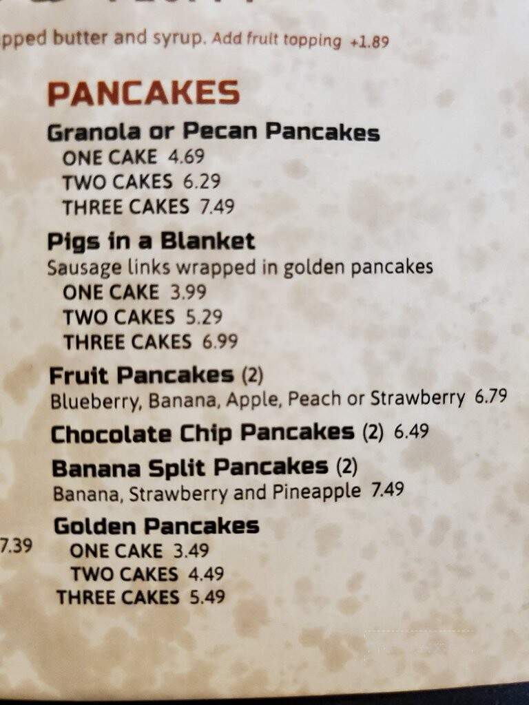 Eagle Inn Family Restaurant - Janesville, WI menu_pic