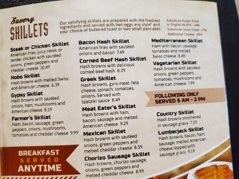 Eagle Inn Family Restaurant - Janesville, WI menu_pic