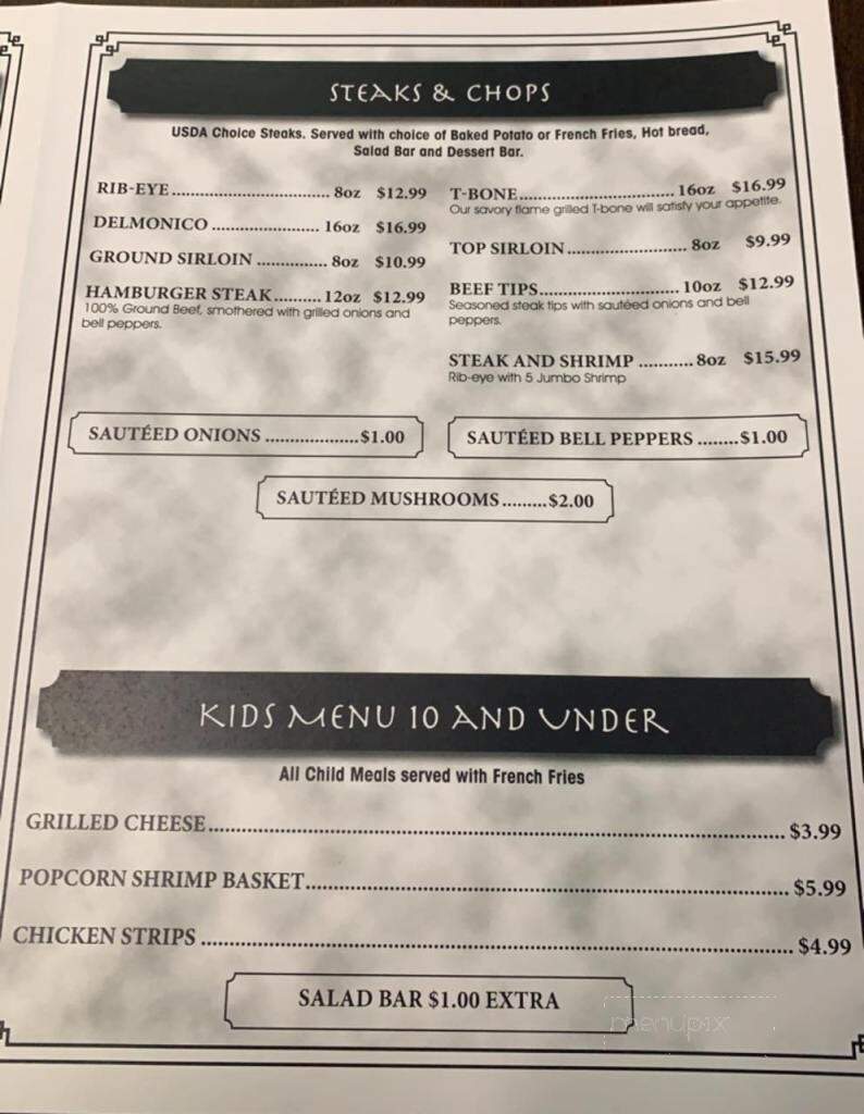 Olympic Steak House - Ripley, TN menu_pic