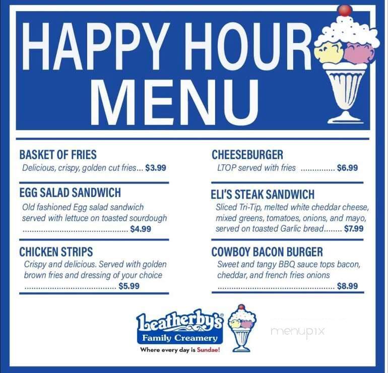 Leatherby's Family Creamery - Lincoln, CA menu_pic