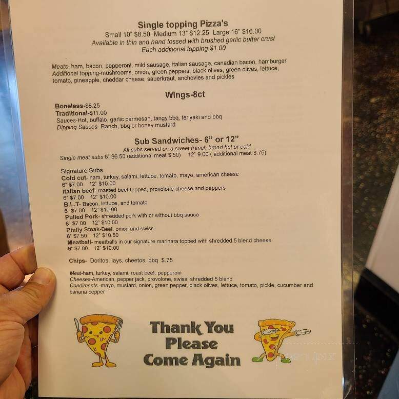 Half Court Pizza at Alexis Fieldhouse - Alexis, IL menu_pic