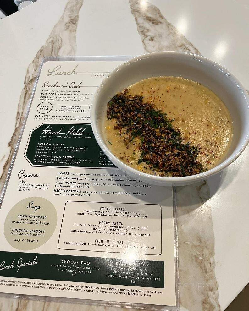 The Burrow TC - Traverse City, MI menu_pic
