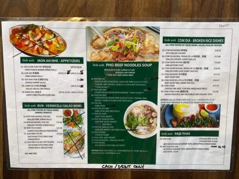 Linh Anh Vietnamese Cuisine - Scarborough, ON menu_pic