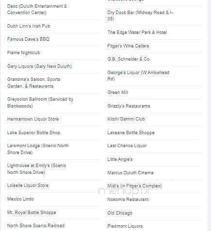 Lake Superior Brewing - Duluth, MN menu_pic