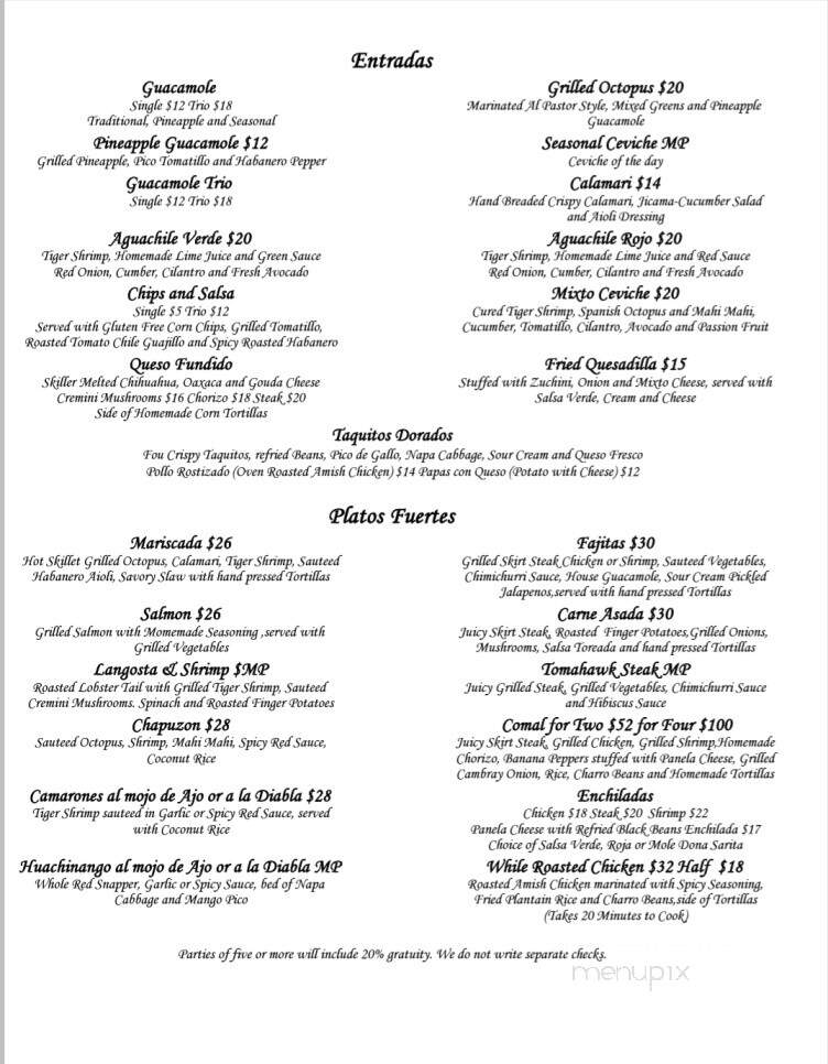 Veleros Restaurant - Schererville, IN menu_pic