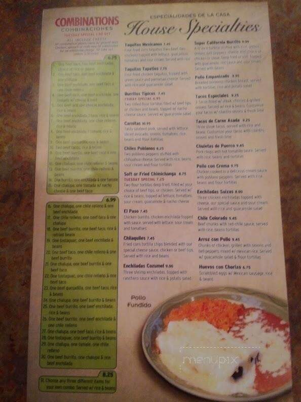 Los Mariachis Restaurante - Lancaster, SC menu_pic