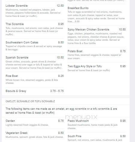 The Place on South Pine - Nevada City, CA menu_pic