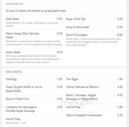 The Place on South Pine - Nevada City, CA menu_pic
